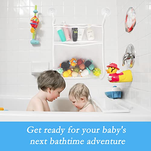 FYY 2 x Mesh Bath Toy Organizer, Bath Toy Storage for Baby Bath Toys