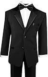 Black n Bianco Boy's Modern Tuxedo Dresswear Set