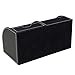 KINGFOM Pu Leather Desk Organizer Pen Pencil Holder Office Supplies Caddy Storage Box 6 Compartments with Drawer Black