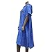 Lightahead Cotton Surf Beach Hooded Poncho Changing Bath Robe Towel with Pocket (Blue) (Adults)