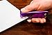 PraxxisPro, Fortis, 1/2-Strip (105 Staples) Compact Stapler, 2 to 25 Sheets, All Streel Construction, in 8 Vivid Colors (Purple)