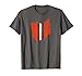 Ohio Cleveland Stripe Football Fan Weathered T-Shirt