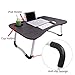 Laptop Desk, Astory Portable Laptop Bed Tray Table Notebook Stand Reading Holder with Foldable Legs & Cup Slot for Eating Breakfast, Reading Book, Watching Movie on Bed/Couch/Sofa (Black)thumb 3