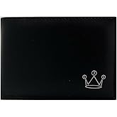 JLSW Men's Wallet with RFID Protection (Black-Orange), Small