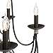 Best Choice Products 25in 6-Light Candle Chandelier Hanging Lighting Fixture for Living Room, Kitchen, Foyer with 41in Chain, Bronze