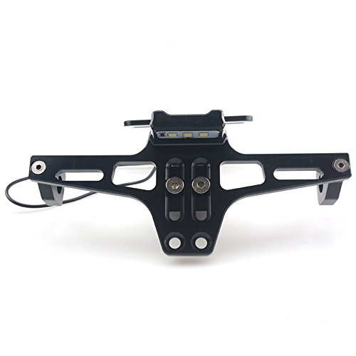 Universal Motorcycle Accessories CNC Adjustable License Plate Holder Fender Eliminator Bracket For Honda KTM Yamaha Suzuki Ducati Bmw - Thumbnail 6