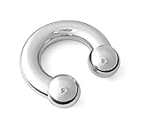 316L Surgical Steel Circular Barbell Horseshoe 0g