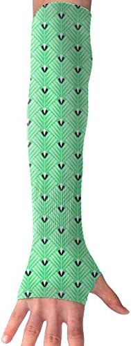 Suining Unisex Art Pattern Fabric Sense Ice Outdoor Athletic Arm Warmer Long Sleeves Glove