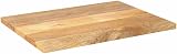 vidaXL Solid Mango Wood Dining Table Top 90x70cm Rectangular Rustic Brown view 6