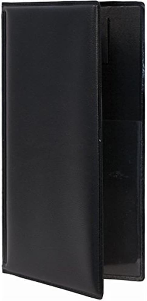 Genware Bill Presenter 23cm x 13cm Black Restaurant Order Holder Tray