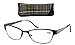 Eyecedar Metal Reading Glasses Women 5-Pack Full Rim Frame Stainless Steel Material Spring Hinges Includes 5-Cloth Pouch Readers 1.50
