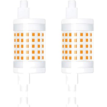Luxvista R7S LED 78mm Double Ended Base J-Type 78mm LED Dimmable, 10W J78 T3 LED Bulb 100W J78 T3 Halogen Bulb Equivalent, 78mm LED Bulb for Household Lighting Floodlight Replacement Bulb