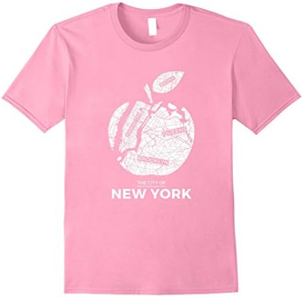 Mens NEW YORK Big Apple T-shirt Large Pink