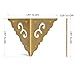 Hardware Philosophy Ocean Wave Brass Corner Hardware 2