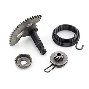 Kickstarter, tandwiel, meeneemer, veer-reparatie-revisieset voor China 2T motoren (50 ccm) compatibel met ATU Explorer…
