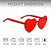 GIFIORE Heart Sunglasses for Women Red Cute Fun Heart Shaped Sun Glasses Candy Color Shades Party Favors