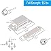 WOOCH Magnetic Door Catch - 20lb High Magnetic Stainless Steel Heavy Duty Catch for Kitchen Bathroom Cupboard Wardrobe Closet Closures Cabinet Door Drawer Latch (2.1 in Silver, 8-Pack)