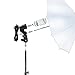 Julius Studio Photography Video Studio Portrait Lighting Kit, White & Black Umbrella Reflector, Continuous Bulb & Socket with Umbrella Insert, Light Stand Tripod, Carry Bag, Photo Studio, JSAG284