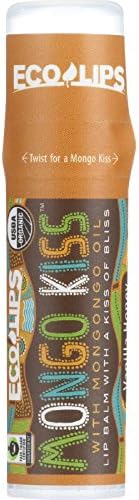 Mongo Kiss Display Center - Lip Balm - Organic - Eco Lips - Vanilla Honey - .25 oz - case of 15 - 95%+ Organic - Gluten Free - Yeast Free - Wheat Free-