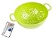 Culinary Elements 6-inch Mini Colander with Double Handles and Deep Bowl, Green, 1-pack