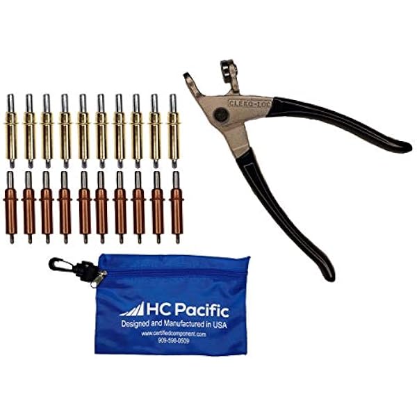 Kit De Lujo Cleco De 30 Piezas 1/8″ Con Abrazaderas Y Herramienta – FMR, Fabricado En EE. UU.