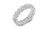 NYC Sterling 4MM Asscher Cut Cubic Zirconia Eternity Wedding Band (5)