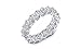 NYC Sterling 4MM Asscher Cut Cubic Zirconia Eternity Wedding Band (7)