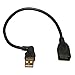 Tripp Lite U005-10I USB A/A 2.0 Extension Cable 10-Inch (USB-A Left-Angle M to USB-A F)
