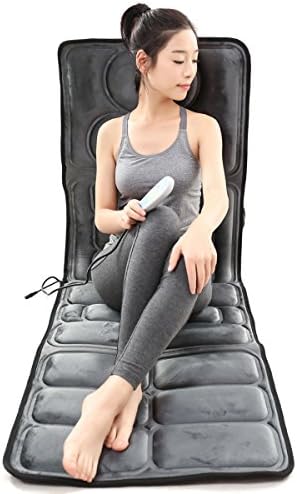KLASVSA™ Vibration Massage Seat Cushion with Heat &amp; Massage Mattress -Heating Vibrating Cushion Back Massager Mat &amp; Cushion Relaxation Health Care Vibrador