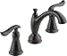 Delta Faucet Linden Widespread Bathroom Faucet 3 Hole, Bronze Bathroom Faucet, Diamond Seal Technology, Metal Drain Assembly, Venetian Bronze 3594-RBMPU-DST