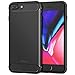 JETech Case for iPhone 8 Plus and iPhone 7 Plus, Protective Cover with Shock-Absorption and Carbon Fiber Design, Black