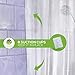 Premium PEVA Frost Shower Curtain Liner with Magnets & Suction Cups - 70 X 71 in. Long