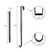 LBSUN Wreath Hanger, Adjustable Over The Door Wreath Hanger Wreath Holder Wreath Hook for Door Christmas (Nickel,20 lbs)