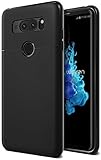 LG V30 Case, Ultra Slim Thin Fit Protective Armor Defender TPU Cover [Perfect Fit Flexible Lightweight] Anti-Slip Bumper for LG V30 (2017) by Lumion (Pro-fit - Black)