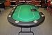 Brybelly Sublimation Poker Table Felt for Casino Quality Tables, Black