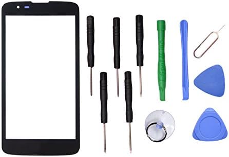 Black Front Screen Glass Lens Replacement for LG Tribute 5 K7 LS675 MS330+tools