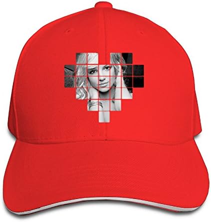 Hotgirl4 Adult Love Britney Spears Heart Adjustable Baseball Cap Red