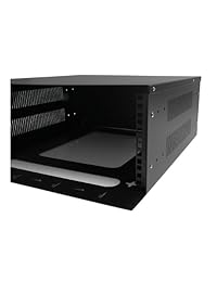 StarTech. com 8U Sideways Wall-Mount rack para servidores   side-mount Server Rack para un fácil acceso, Negro