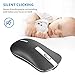 TENMOS T5 Slim Wireless Mouse, 2.4G Silent Travel Mouse with USB Receiver Type-C Adapter, Rechargeable Wireless Computer Mice for Laptop/PC/Mac (Dark Grey)thumb 3