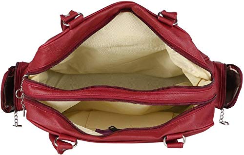 bizarre vogue women's stylish handbag (maroon, bv973)