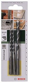 Bosch 3tlg. Mehrzweckbohrer-Set SDS-Quick
