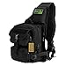 HUNTVP Tactical Military Sling Pack Chest Daypack Molle Backpack Shoulder Bag (Black)