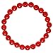 Natural Genuine Red Onyx Gem Beads, maxin Bling Jewelry 8MM elastic Stretch Loose Bracelet Set ,Unisex