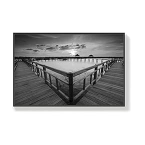 Canvas Wall Art for Living Room, Bedroom Seaside Framed Canvas Prints for Home Decoration Ready to Hang - 16x24 inches