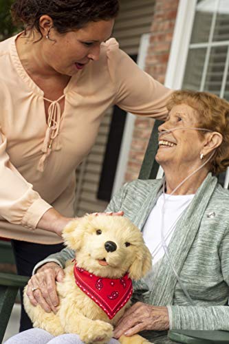 Joy for All Robotic Sitting Golden Dog - Stuffed Animal Therapy for People with Memory Loss from Aging and Caregivers - Thumbnail 4
