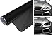 EASYTAR 12 by 40 inches Auto Car Sticker Smoke Fog Light HeadLight Taillight Tint Vinyl Film Sheet Car Decoration Decals(Black)