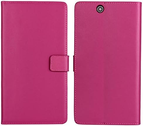 PIZU Leather Case Flip Cover for Sony Xperia Z Ultra XL39h C6802 C6806 C6833/Hot Pink