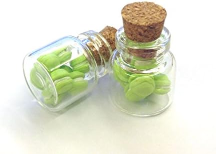 Miniature Macaron green in the Glass Jar 1pcs