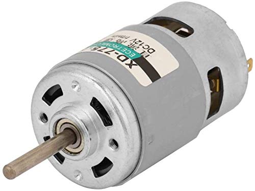 775 Motor High Speed 80W High Power Extension Shaft 12V24V Dc Motor Diy Electric Drill Cutting Machine (12V10000Rpm), Electrical Tools, Stone/Profile/Steel Cutting Machine
