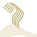 Closet Complete Baby Velvet Hangers, Premium Quality, True-Heavyweight, Virtually-UNBREAKABLE, Ultra-Thin, Space Saving No-Slip, Perfect Size for Babies 0-48 months 360° SPIN, Gold Hooks, Ivory, 25 pc